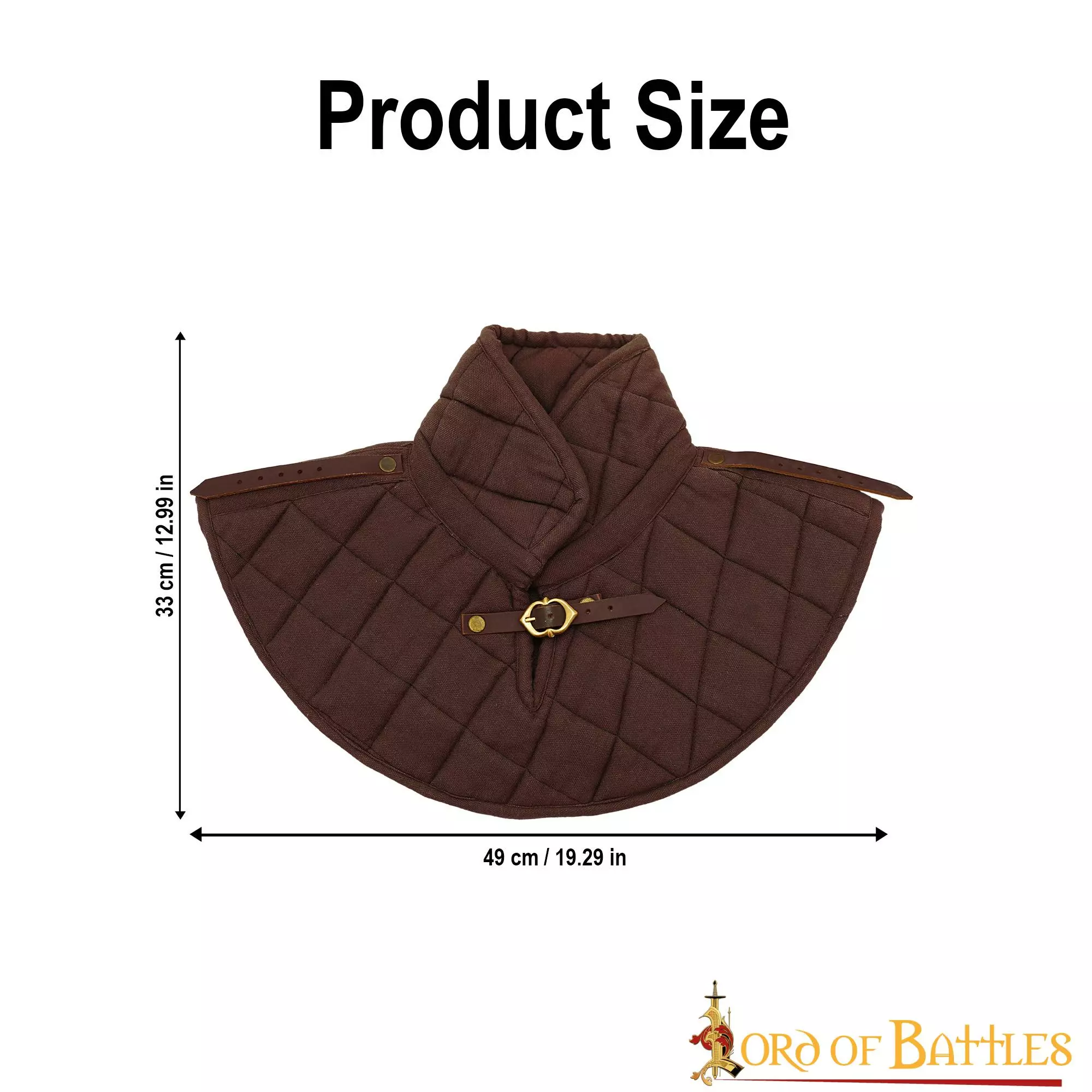 Cuello Medieval Acolchado Hecho A Mano Con Lienzo De Algodón 5 Cuello Medieval Acolchado Hecho A Mano Con Lienzo De Algodón - Imagen 3