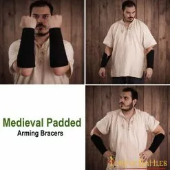 Brazales Medievales Acolchados De Algodón -Armadura Ventas 7202BK pattern 2