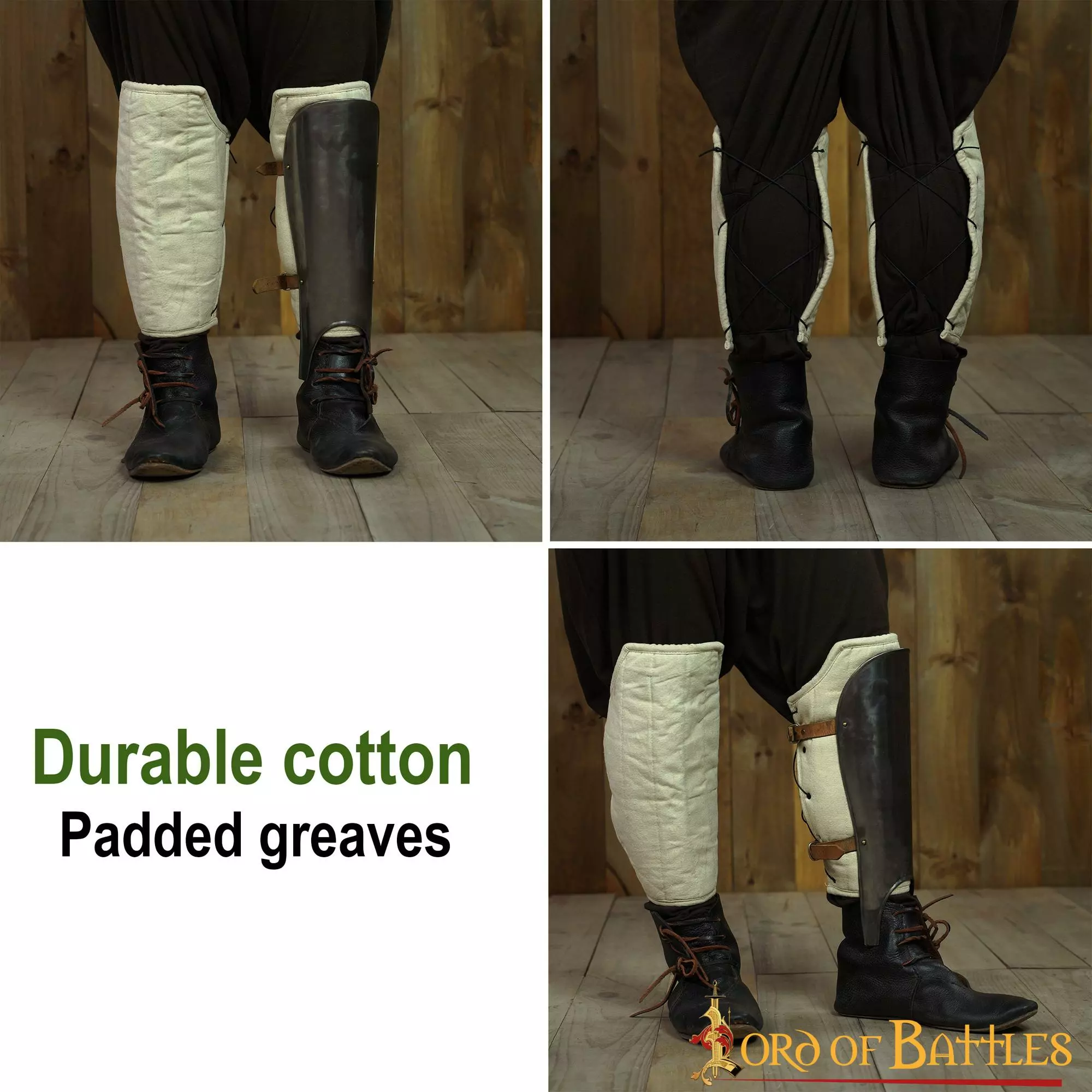 Grebas Medievales Acolchadas Hechas A Mano Con Resistente Lienzo De Algodón 7 Grebas Medievales Acolchadas Hechas A Mano Con Resistente Lienzo De Algodón - Imagen 5