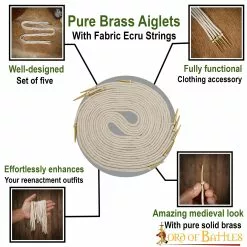 Aiglets Medievales De Latón Puro Tejido Crudo Cuerdas Accesorio Ideal Para Ropa 12 Aiglets Medievales De Latón Puro Tejido Crudo Cuerdas Accesorio Ideal Para Ropa -Armadura Ventas 7451E pattern 1 1