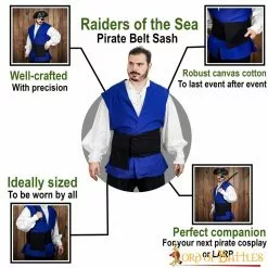 Fajín Pirata Raiders Of The Sea -Armadura Ventas 7771BK pattern 1