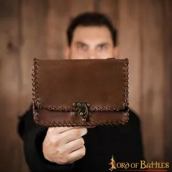 Riñonera Medieval Quester Con Cerradura De Latón Antiguo -Armadura Ventas 8 10