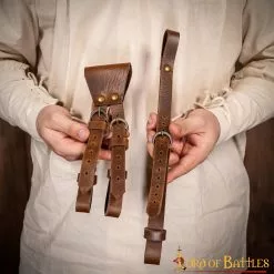 Juego De Tres Cinturones De Cuero Para Colgar Espadas Medievales -Armadura Ventas 8 127