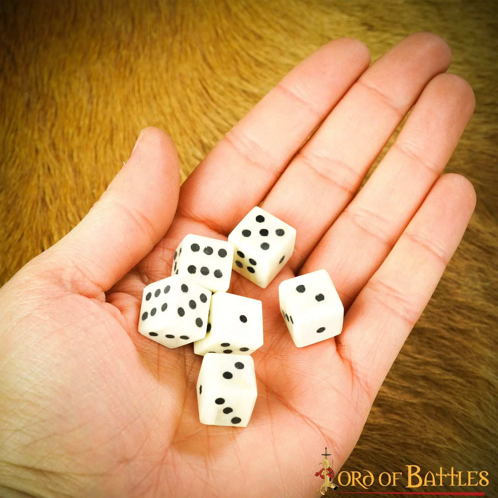 Dados Medievales Vikingos De Hueso Juego De 6 Dados Hechos A Mano De Hueso Auténtico Accesorio De Juego 7 Dados Medievales Vikingos De Hueso Juego De 6 Dados Hechos A Mano De Hueso Auténtico Accesorio De Juego - Imagen 5