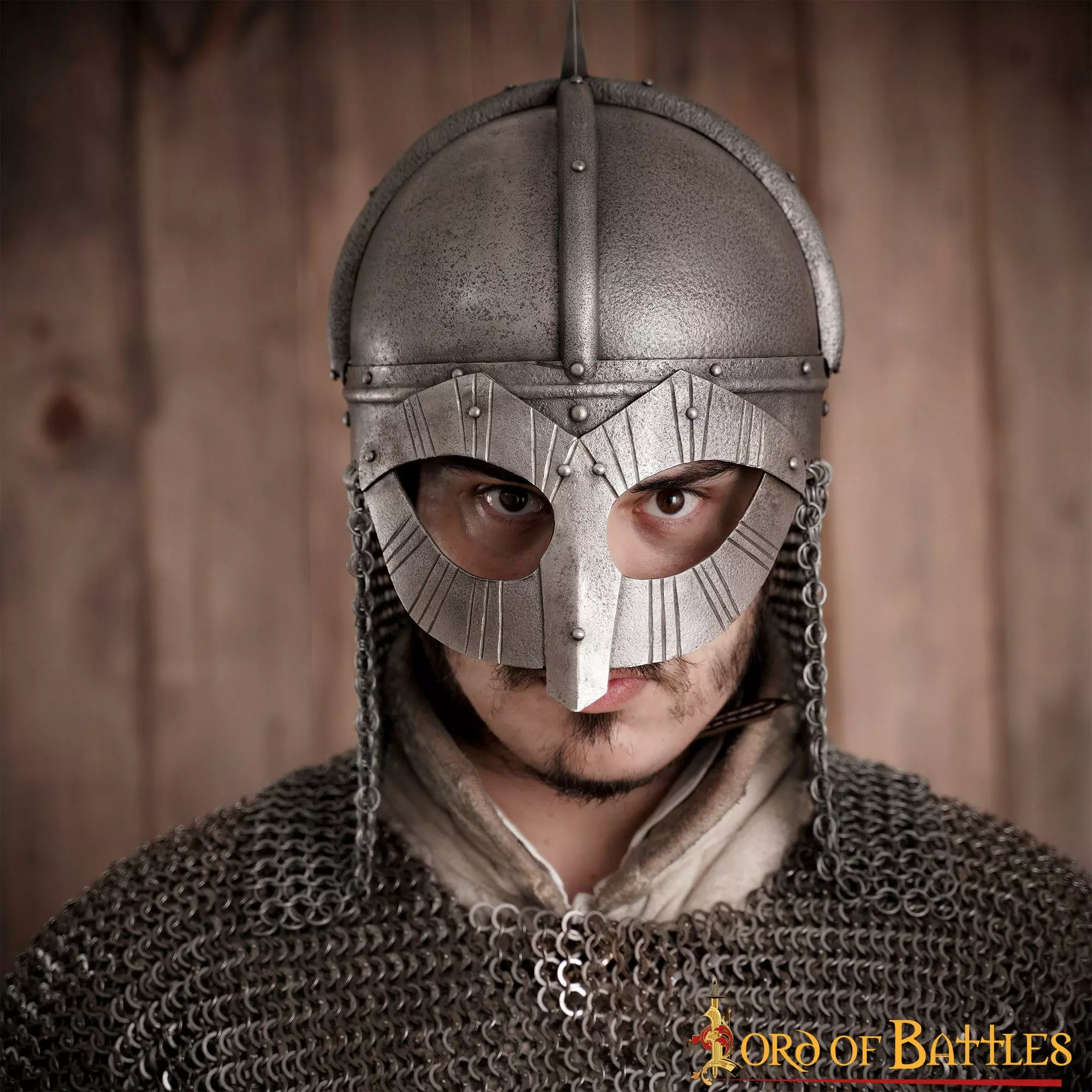 Casco Vikingo Gjermundbu De Acero Antiguo Con Forro De Cuero Auténtico Y Camaleón A Tope 8 Casco Vikingo Gjermundbu De Acero Antiguo Con Forro De Cuero Auténtico Y Camaleón A Tope - Imagen 6