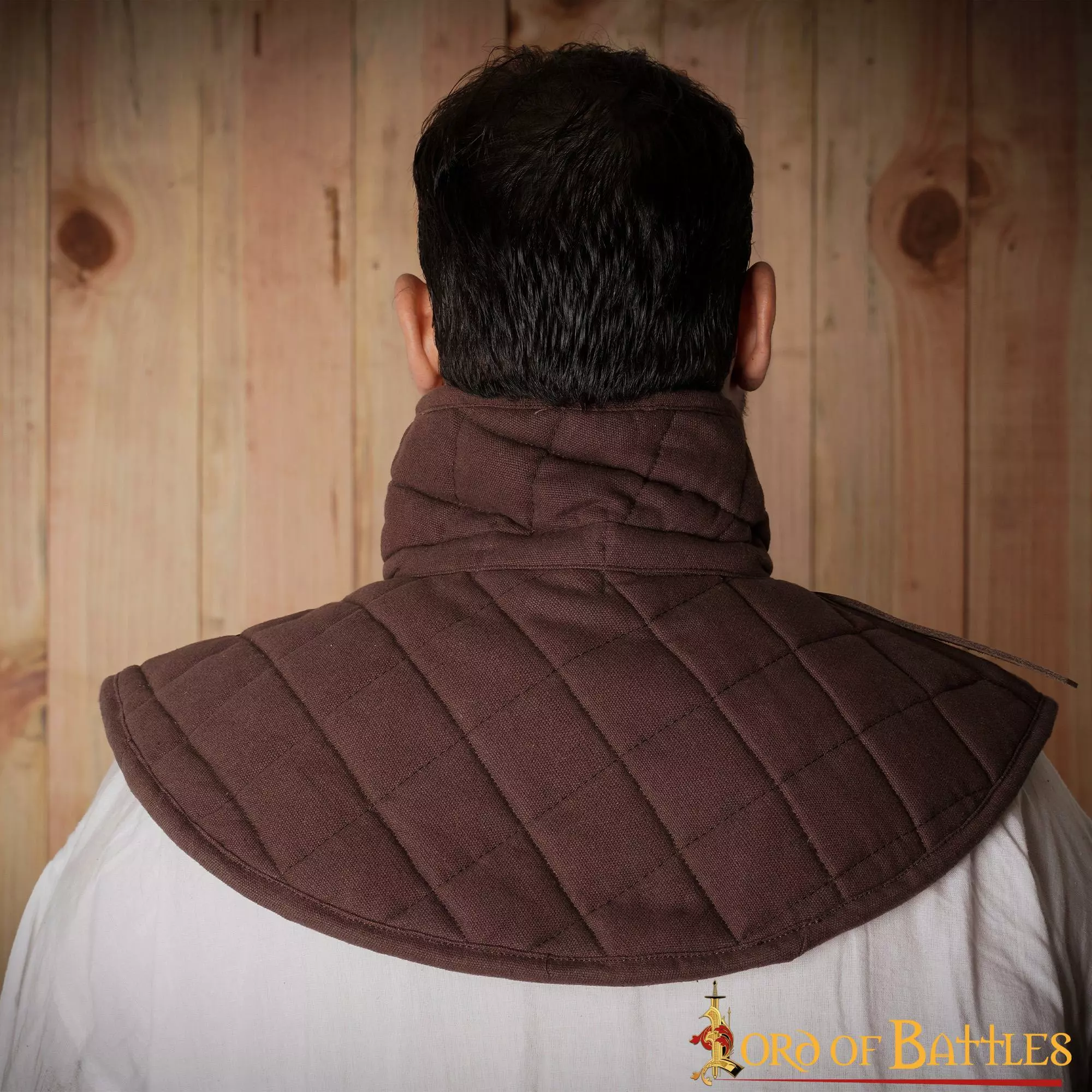 Cuello Medieval Acolchado Hecho A Mano Con Lienzo De Algodón 8 Cuello Medieval Acolchado Hecho A Mano Con Lienzo De Algodón - Imagen 6