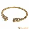 Vikingo Fenrir Lobo Torc Puro Latón Macizo Anillo De Cuello -Armadura Ventas 8 4