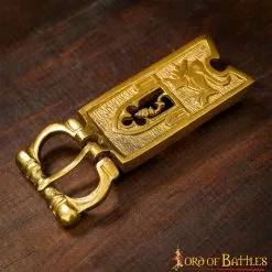 Hebilla Medieval De Cardo Cerrada Accesorio Para Cinturón De Latón Macizo Puro -Armadura Ventas 8 48 1