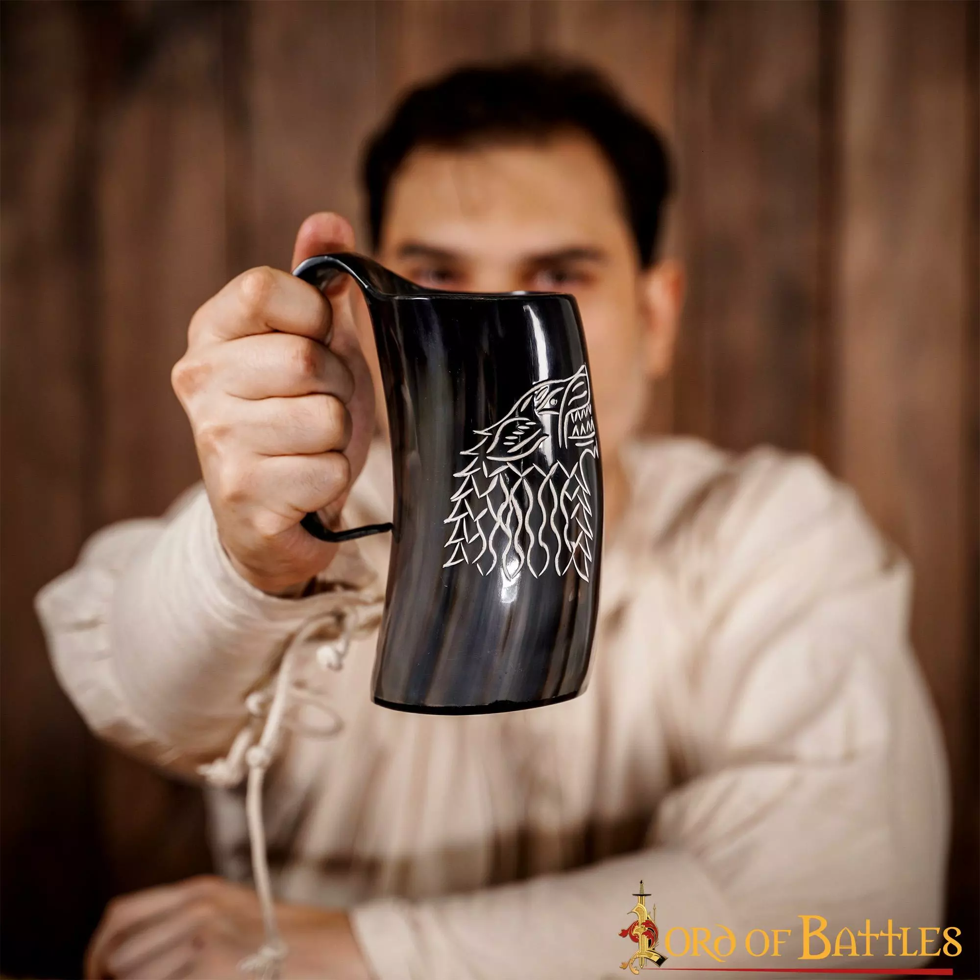 Taza De Cerveza Medieval Vikinga Hecha A Mano Con Auténtico Cuerno De Buey 8 Taza De Cerveza Medieval Vikinga Hecha A Mano Con Auténtico Cuerno De Buey - Imagen 6