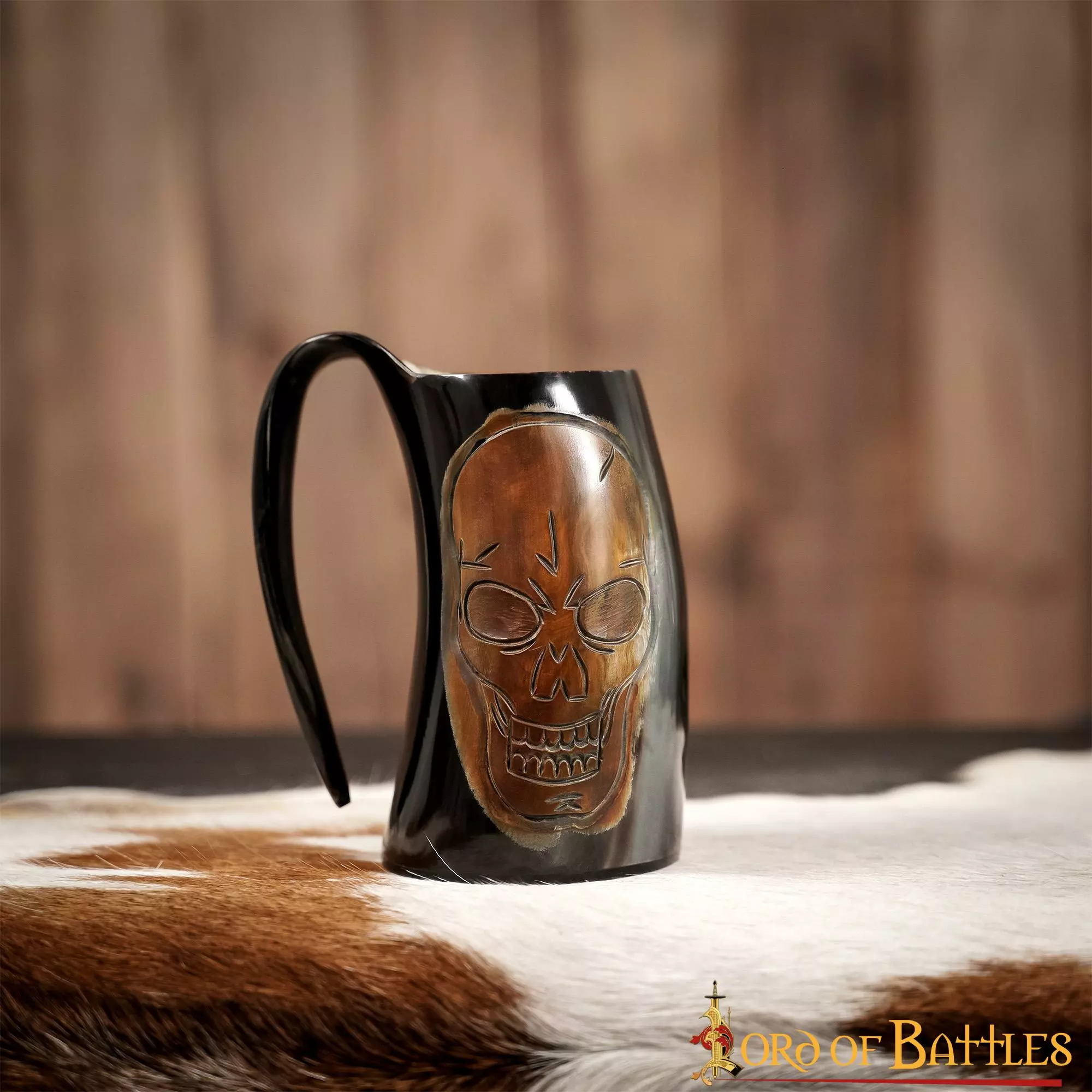 Taza De Cerveza Medieval Vikinga Hecha A Mano Con Auténtico Cuerno De Buey 8 Taza De Cerveza Medieval Vikinga Hecha A Mano Con Auténtico Cuerno De Buey - Imagen 6