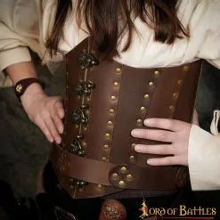 Anne Bony Corsé De Cuero Pirata Femenino Hecho A Mano