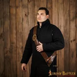 Cinturón De Cuero Para Colgar Espadas Calvico De Doble Hebilla