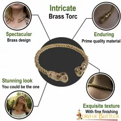 Vikingo Fenrir Lobo Torc Puro Latón Macizo Anillo De Cuello 11 Vikingo Fenrir Lobo Torc Puro Latón Macizo Anillo De Cuello -Armadura Ventas 8102 pattern1