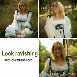 Vikingo Fenrir Lobo Torc Puro Latón Macizo Anillo De Cuello 12 Vikingo Fenrir Lobo Torc Puro Latón Macizo Anillo De Cuello -Armadura Ventas 8102 pattern2