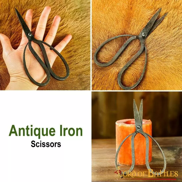 Tijeras Antiguas De Hierro Forjadas A Mano Accesorio Medieval Totalmente Funcional 7 Tijeras Antiguas De Hierro Forjadas A Mano Accesorio Medieval Totalmente Funcional - Imagen 5