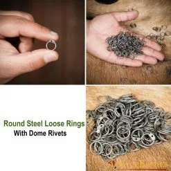 Anillos De Acero Sueltos Redondos Con Remaches De Cúpula DIY Chainmail Armor 12 Anillos De Acero Sueltos Redondos Con Remaches De Cúpula DIY Chainmail Armor -Armadura Ventas 830N pattern 2 1