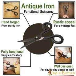 Tijeras Antiguas De Hierro Forjadas A Mano Accesorio Medieval Totalmente Funcional 11 Tijeras Antiguas De Hierro Forjadas A Mano Accesorio Medieval Totalmente Funcional -Armadura Ventas 8311 pattern1 2