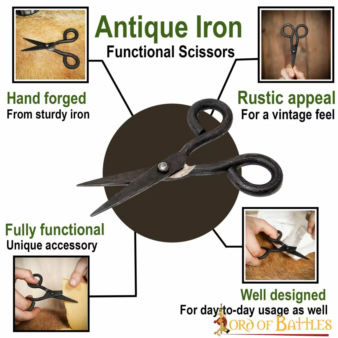 Tijeras Antiguas De Hierro Forjadas A Mano Accesorio Medieval Totalmente Funcional 6 Tijeras Antiguas De Hierro Forjadas A Mano Accesorio Medieval Totalmente Funcional - Imagen 4