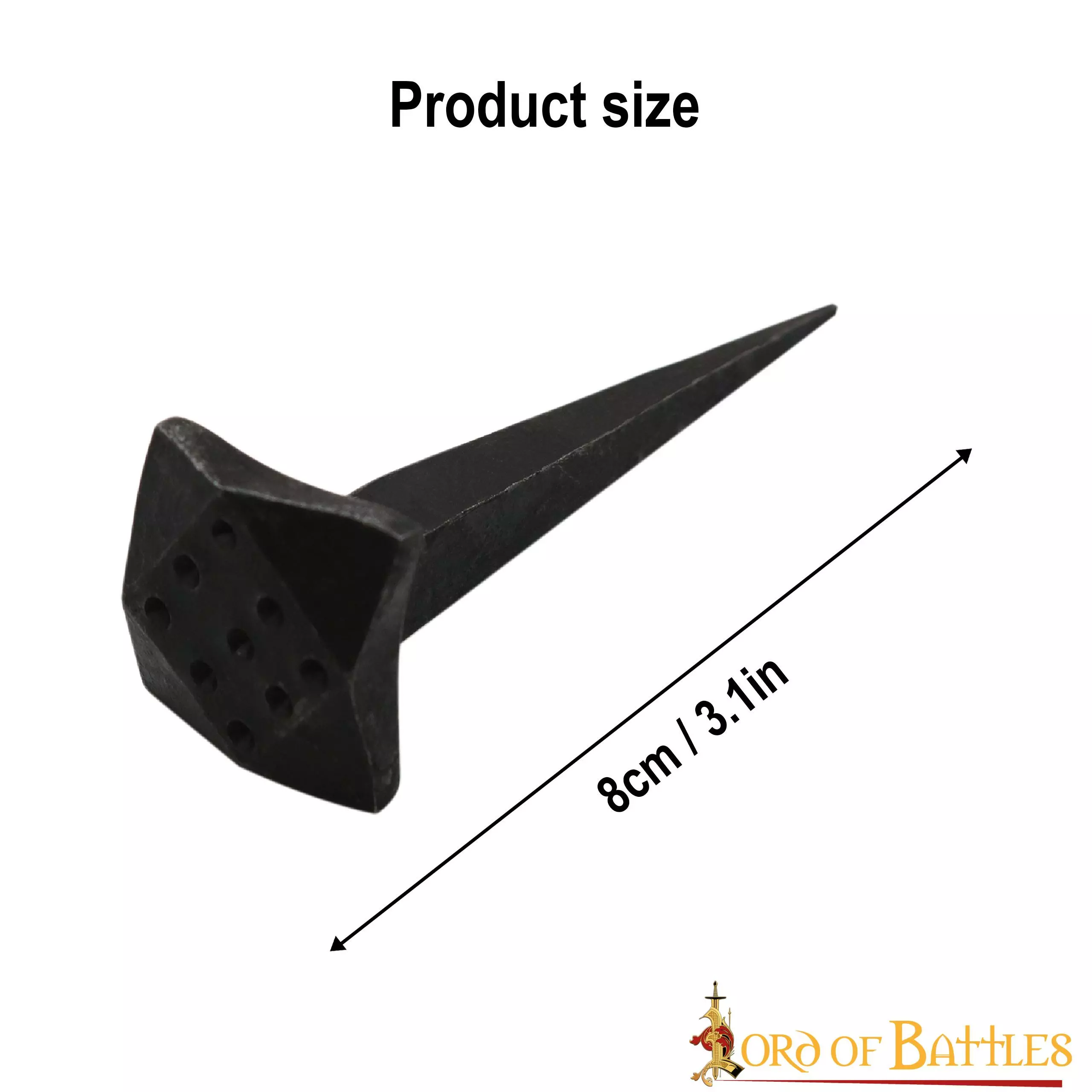 Clavos De Hierro Forjados A Mano Juego De 10 Piezas Accesorio Totalmente Funcional 5 Clavos De Hierro Forjados A Mano Juego De 10 Piezas Accesorio Totalmente Funcional - Imagen 3