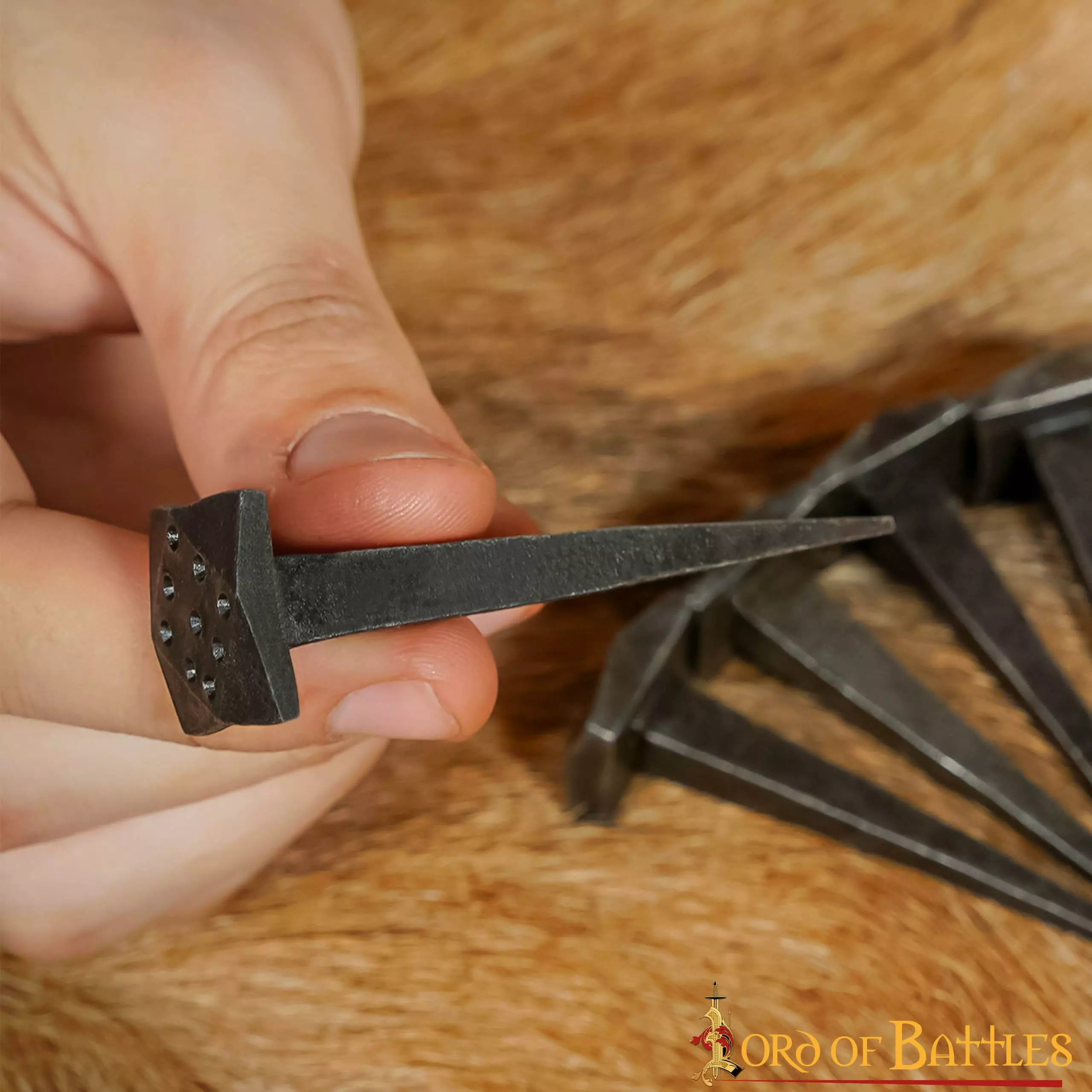 Clavos De Hierro Forjados A Mano Juego De 10 Piezas Accesorio Totalmente Funcional 7 Clavos De Hierro Forjados A Mano Juego De 10 Piezas Accesorio Totalmente Funcional - Imagen 5