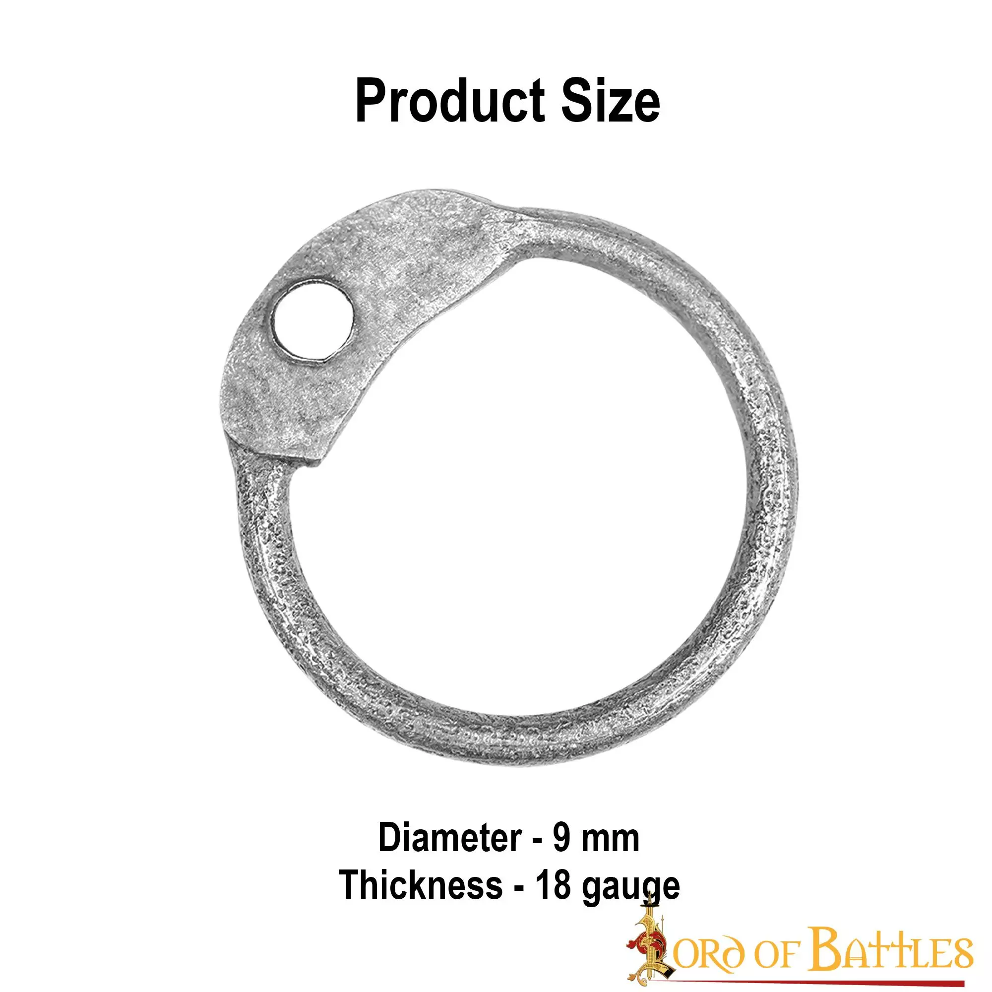 Anillos De Acero Sueltos Redondos Con Remaches De Cúpula DIY Chainmail Armor 6 Anillos De Acero Sueltos Redondos Con Remaches De Cúpula DIY Chainmail Armor - Imagen 4