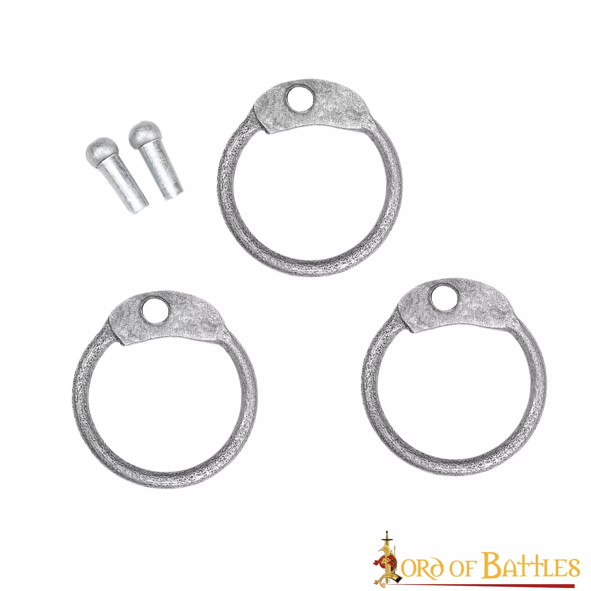 Anillos De Acero Sueltos Redondos Con Remaches De Cúpula DIY Chainmail Armor 4 Anillos De Acero Sueltos Redondos Con Remaches De Cúpula DIY Chainmail Armor - Imagen 2