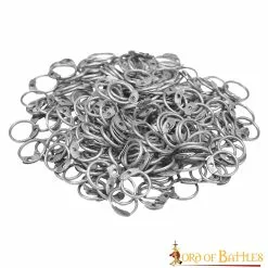 Anillos De Acero Sueltos Redondos Con Remaches De Cúpula DIY Chainmail Armor 10 Anillos De Acero Sueltos Redondos Con Remaches De Cúpula DIY Chainmail Armor -Armadura Ventas 832N 5