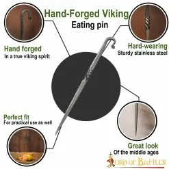 Accesorio Funcional Viking Eating Pin Acero Inoxidable -Armadura Ventas 8404 pattern 1