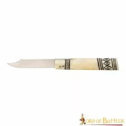 Cuchillo Plegable De Acero Inoxidable Con Mango De Hueso