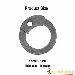 Anillos Planos De Acero Sueltos Con Remaches De Cúpula DIY Chainmail Armor -Armadura Ventas 845N 3