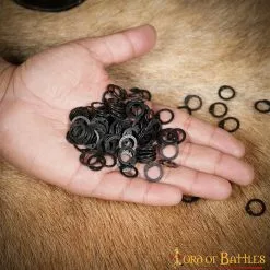 Anillos Planos De Acero Sueltos Con Remaches De Cúpula DIY Chainmail Armor -Armadura Ventas 848BK 10