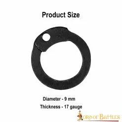 Anillos Planos De Acero Sueltos Con Remaches De Cúpula DIY Chainmail Armor -Armadura Ventas 848BK 3