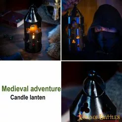 Aventura Medieval Farol Vela Hierro Forjado A Mano Accesorio Funcional -Armadura Ventas 8501 patern2 1