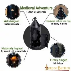 Aventura Medieval Farol Vela Hierro Forjado A Mano Accesorio Funcional -Armadura Ventas 8501 pattern 1 1 scaled 1
