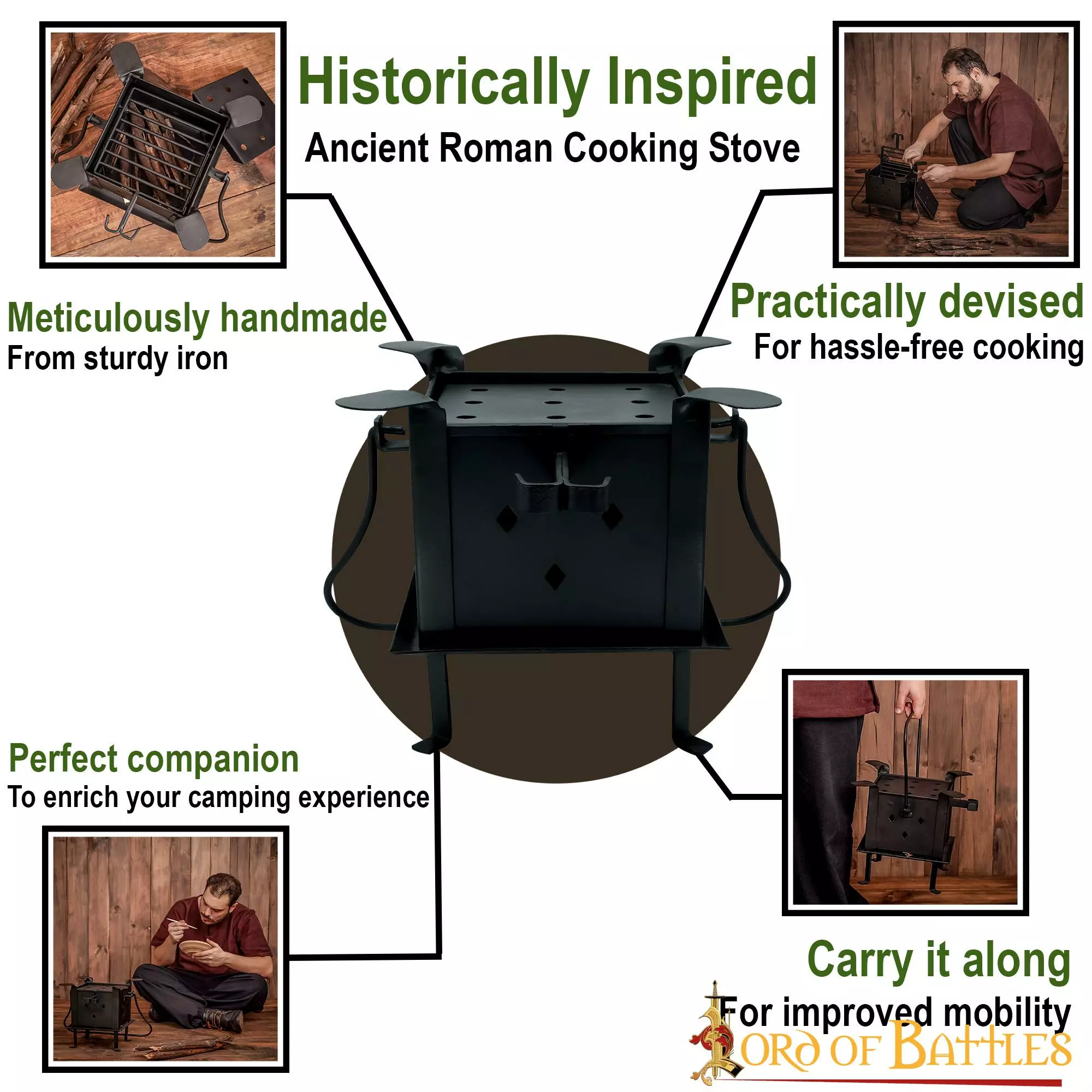 Réplica Histórica De La Antigua Cocina Y Parrilla Romanas 6 Réplica Histórica De La Antigua Cocina Y Parrilla Romanas - Imagen 4