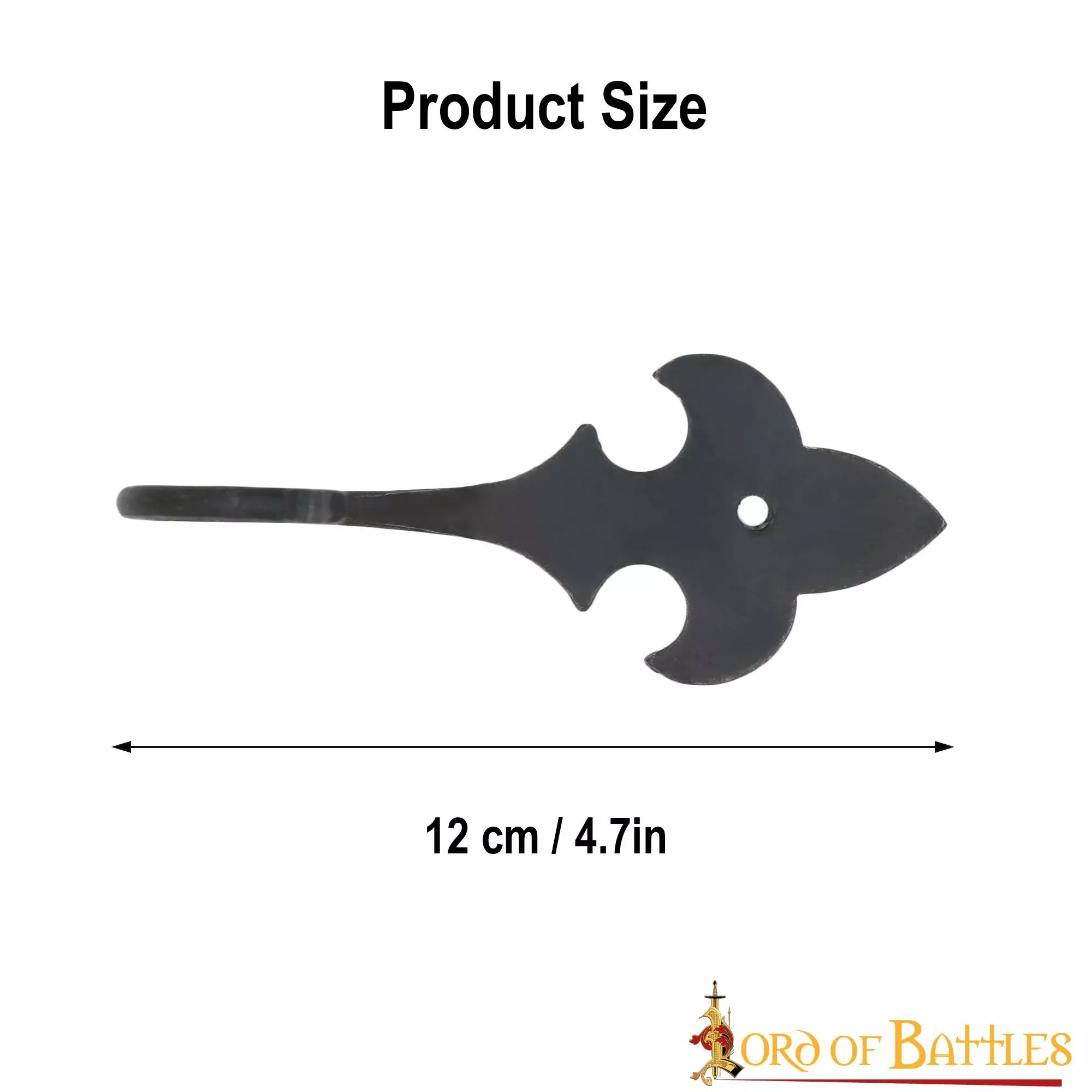 Colgador De Pared Vintage Forjado A Mano Flor De Lis 6 Colgador De Pared Vintage Forjado A Mano Flor De Lis - Imagen 4