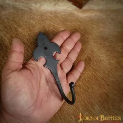 Colgador De Pared Vintage Forjado A Mano Flor De Lis 13 Colgador De Pared Vintage Forjado A Mano Flor De Lis -Armadura Ventas 8515 8