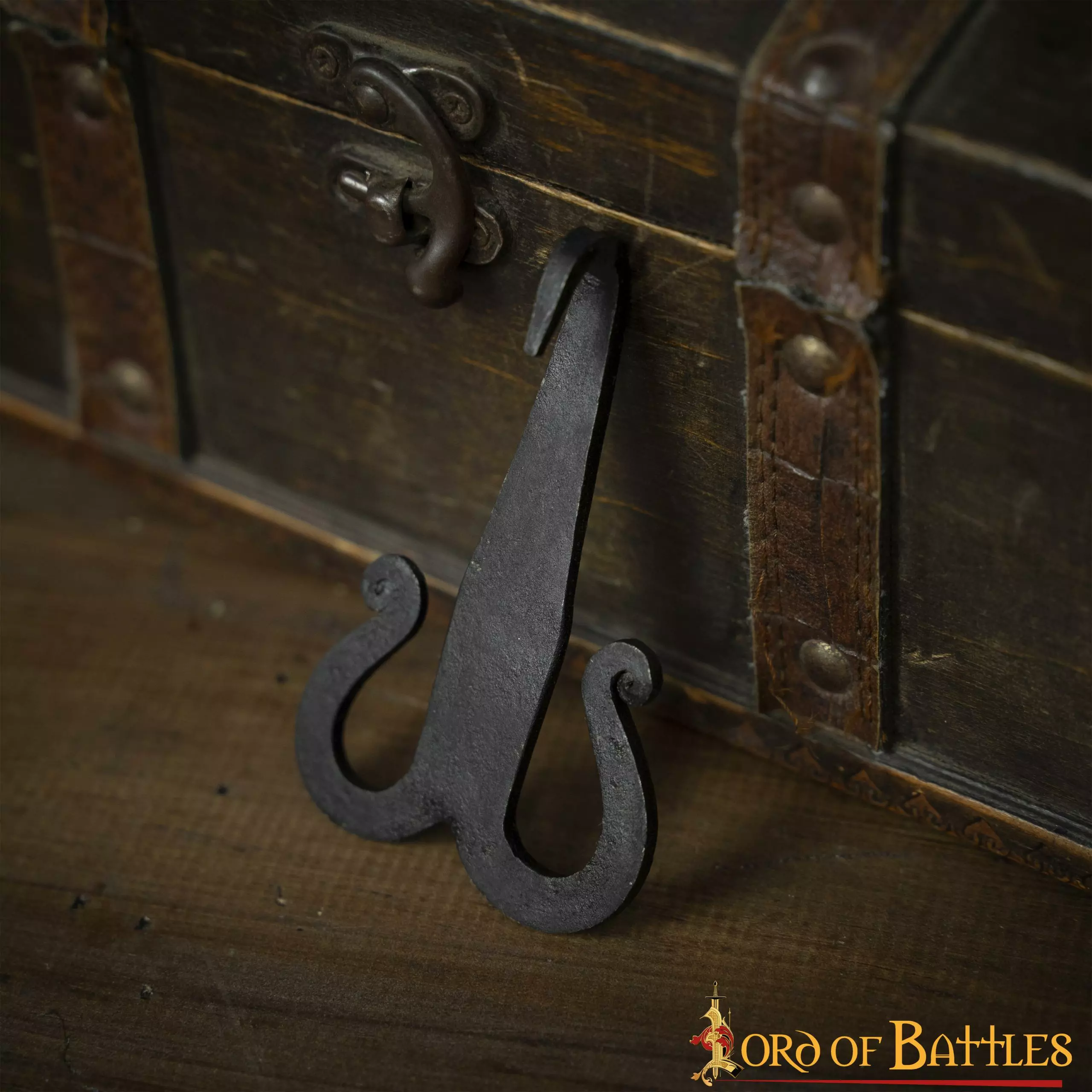 Hebilla De Gancho De Cinturón Celta De Hierro Forjado A Mano Accesorio Medieval Funcional 7 Hebilla De Gancho De Cinturón Celta De Hierro Forjado A Mano Accesorio Medieval Funcional - Imagen 5