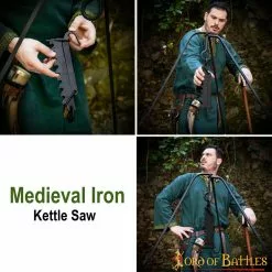 Hervidor Medieval De Hierro Forjado A Mano Sierra De Campamento Funcional -Armadura Ventas 8523 pattern 2 1