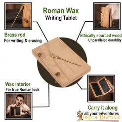 Tableta De Cera Romana Con Estilete De Latón Puro Accesorio Funcional De Madera 11 Tableta De Cera Romana Con Estilete De Latón Puro Accesorio Funcional De Madera -Armadura Ventas 8525 pattern1