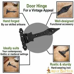 Bisagra Puerta Vintage Hierro Accesorio Funcional Rústico -Armadura Ventas 8527 pattern 1