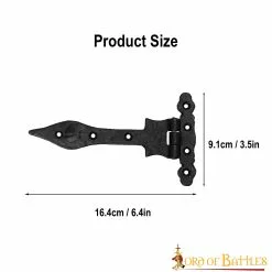 Bisagra Puerta Vintage Hierro Accesorio Funcional Rústico -Armadura Ventas 8527 3