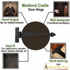 Bisagra De Puerta Vintage De Hierro Hecha A Mano Accesorio Funcional Rústico -Armadura Ventas 8528 pattern1