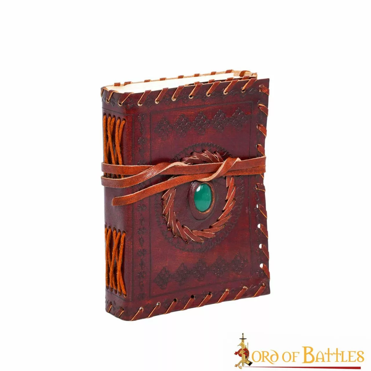 Diario Medieval Con Piedra Incrustada Hecho A Mano Diario De Notas En Piel Genuina 4 Diario Medieval Con Piedra Incrustada Hecho A Mano Diario De Notas En Piel Genuina - Imagen 2
