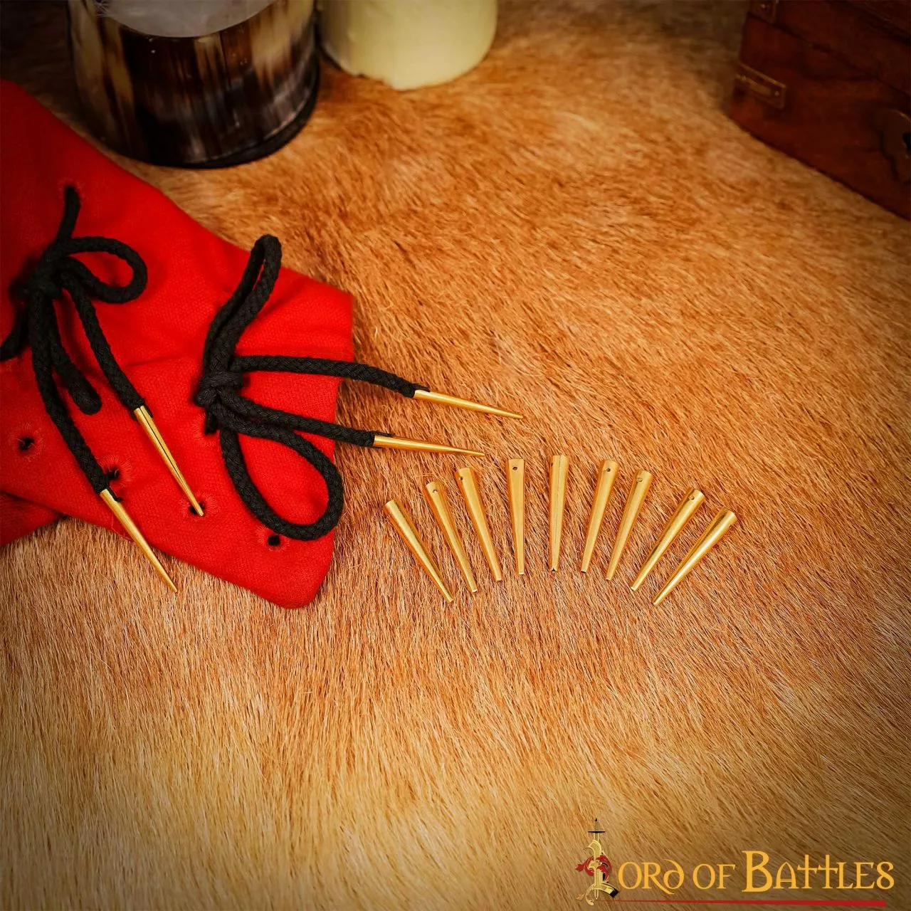 Juego De 10 Bengalas Medievales De Latón Macizo Puro 6 Juego De 10 Bengalas Medievales De Latón Macizo Puro - Imagen 4