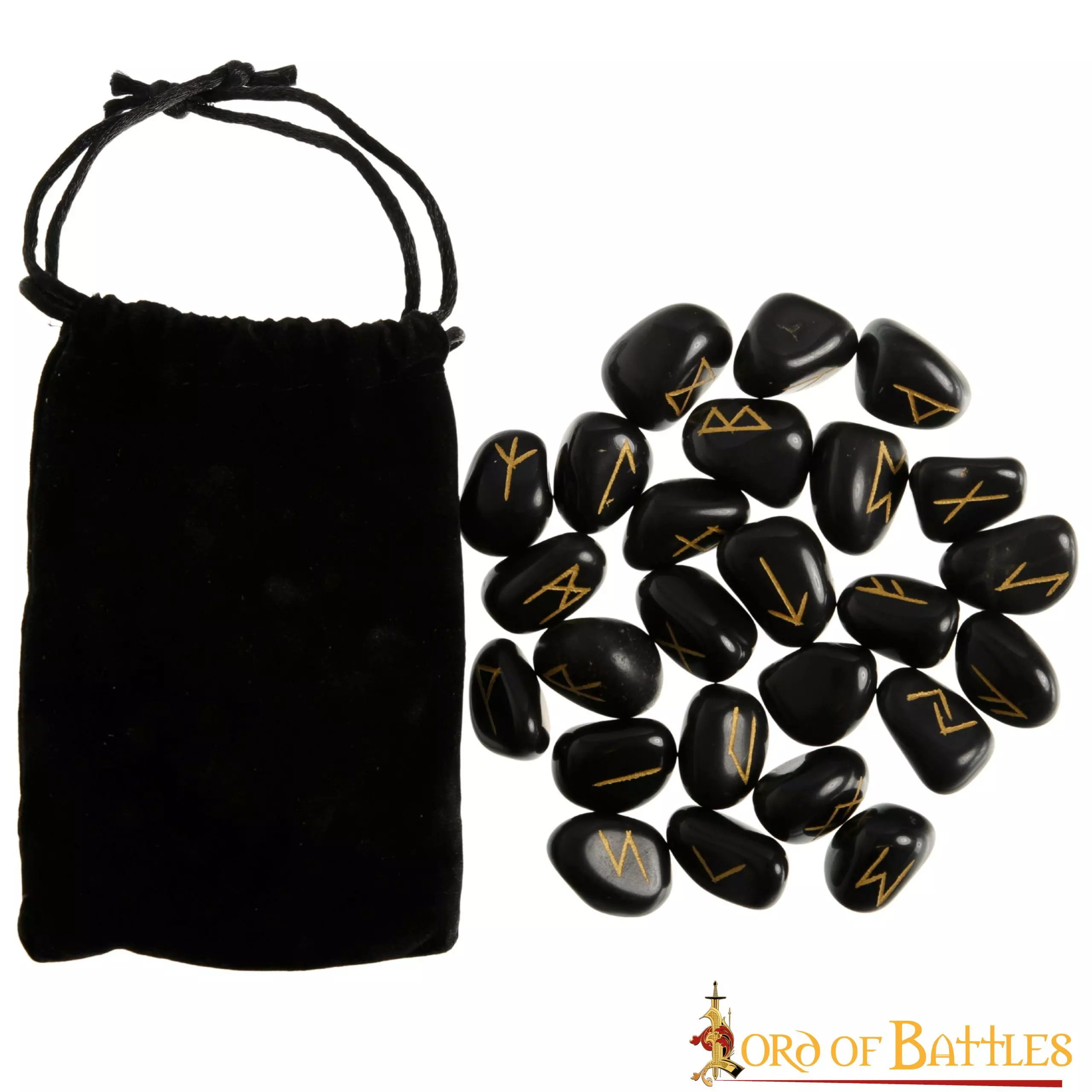 Set De Piedras Rúnicas Medievales Vikingas Hechas A Mano Con Bolsa Accesorio De Juego 4 Set De Piedras Rúnicas Medievales Vikingas Hechas A Mano Con Bolsa Accesorio De Juego - Imagen 2