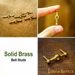 Tachuelas O Conchos Medievales Para Cinturón Latón Macizo Puro Juego De 5 -Armadura Ventas 8769 5pcs pattern 2