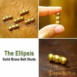 Juego De 5 Soportes Para Cuero De Latón Macizo The Ellipses Accesorio Funcional -Armadura Ventas 8772 5pcs pattern 2