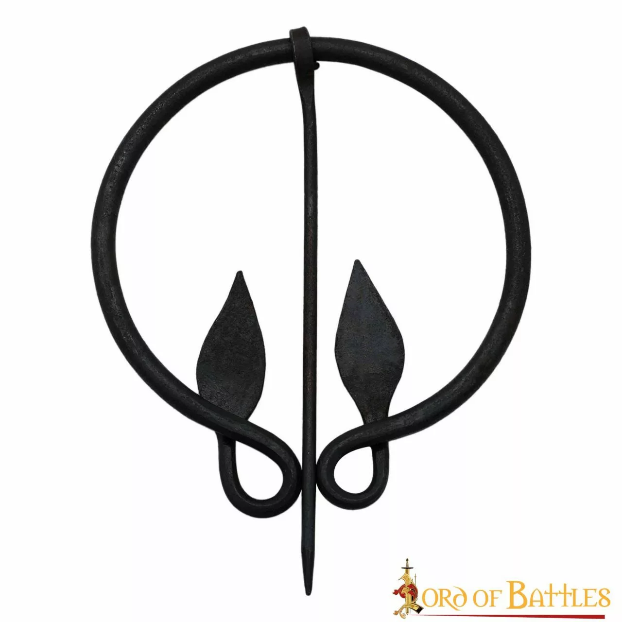 Broche Medieval Para Capa Con Extremos En Forma De Hoja Accesorio Para Ropa De Hierro Forjado A Mano 4 Broche Medieval Para Capa Con Extremos En Forma De Hoja Accesorio Para Ropa De Hierro Forjado A Mano - Imagen 2