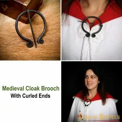 Cierre De Capa Funcional De Hierro Forjado A Mano Con Peroné De La Alta Edad Media 12 Cierre De Capa Funcional De Hierro Forjado A Mano Con Peroné De La Alta Edad Media -Armadura Ventas 8802 pattern 2